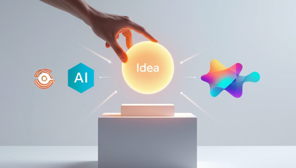 GPT-4o transforms conceptual input into generated images for visual design