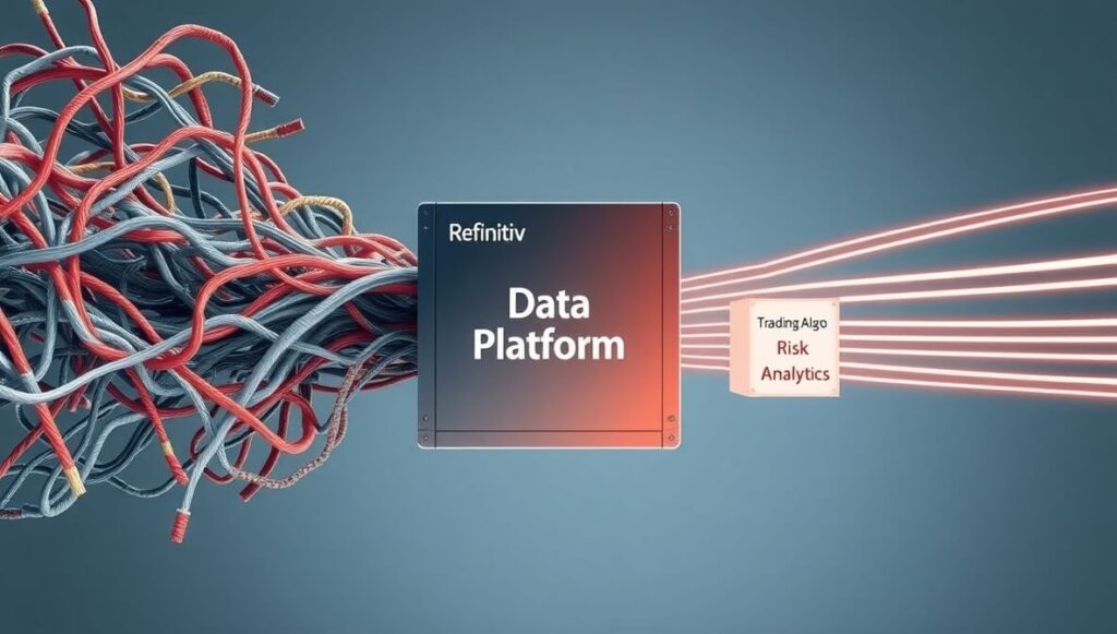 Refinitiv Data Platform centralizes, cleans, and integrates diverse financial data feeds into reliable streams for trading, analysis, and risk management systems.