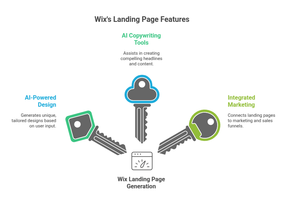 Wix's Landing Page Features