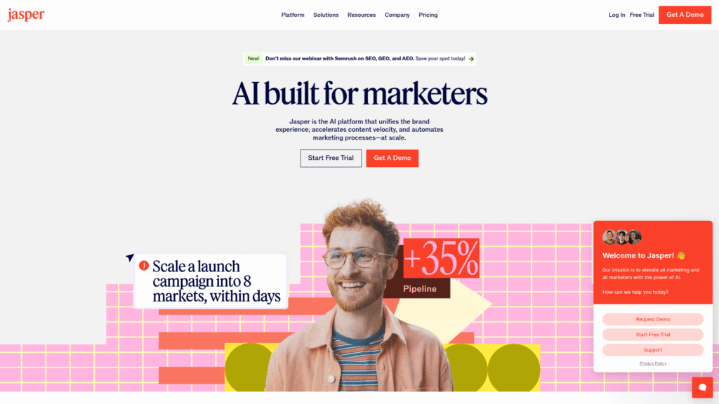 Jasper AI among AI script writing tools