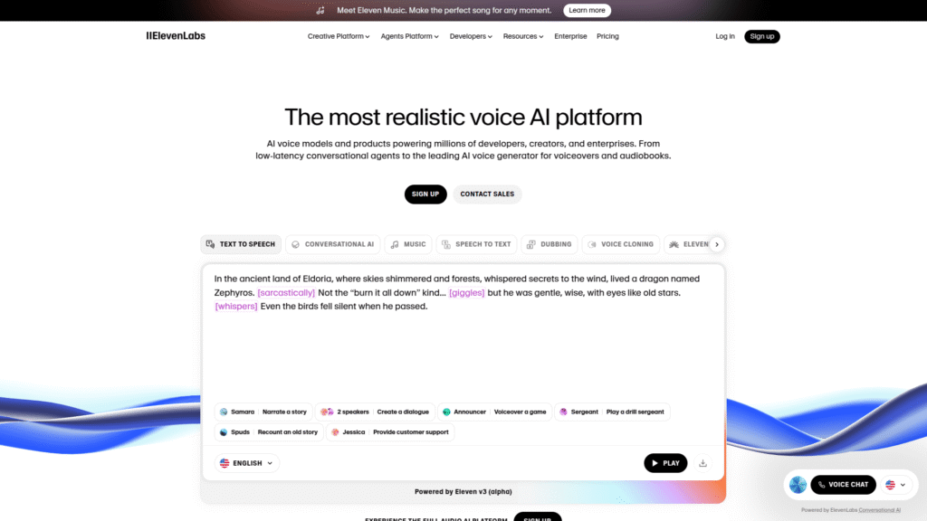 ElevenLabs among AI podcast tools