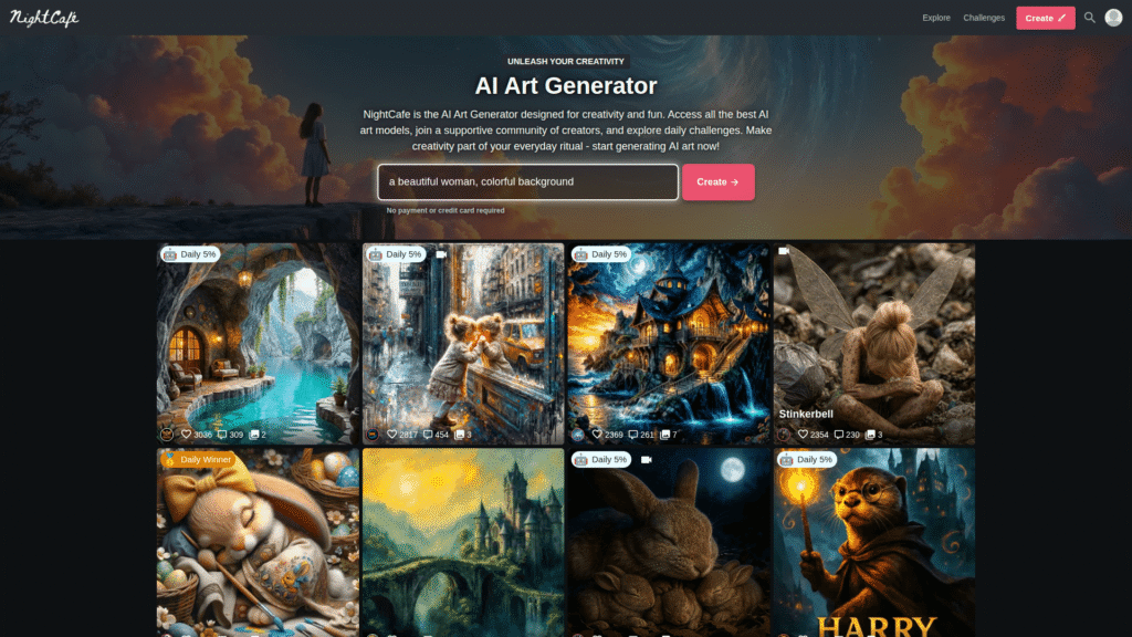 NightCafe Creator among best ai image generators