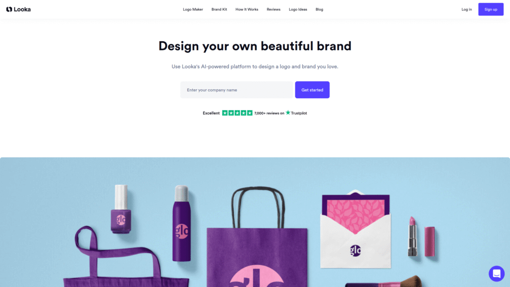 Looka among best ai logo makers