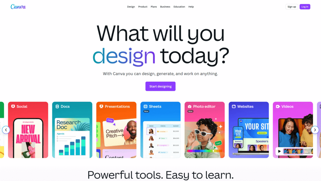 Canva AI among best ai design tools