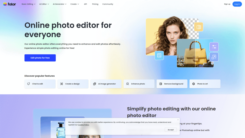 Fotor among free ai design tools