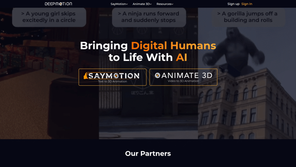 DeepMotion among best AI avatar tools