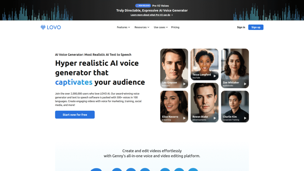 Lovo among best AI voice generators