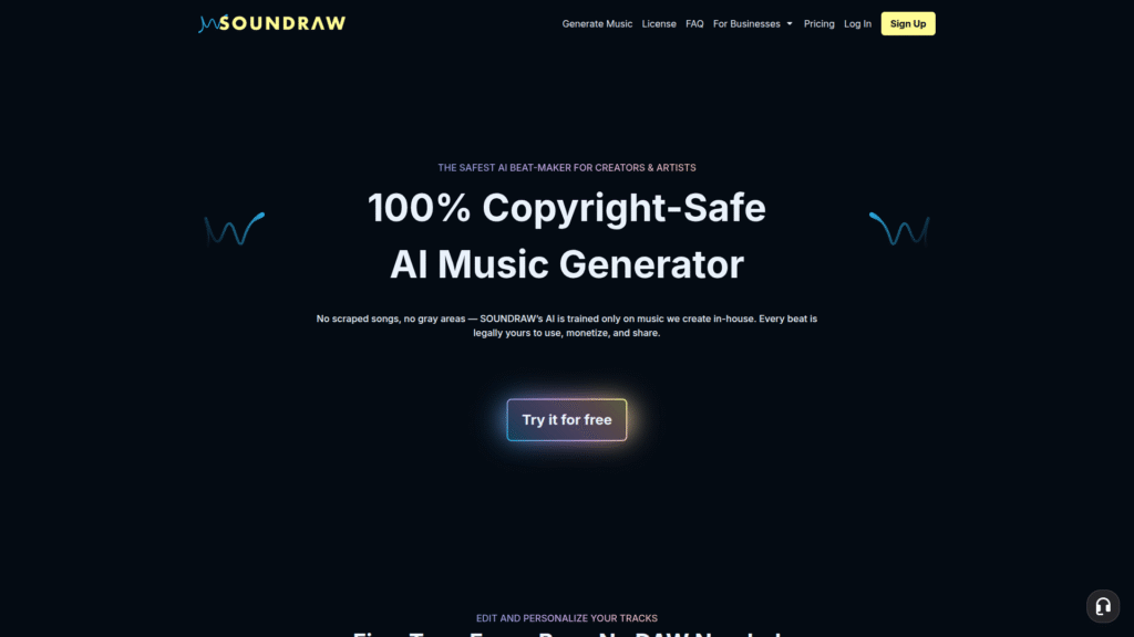 Soundraw among best AI music generators