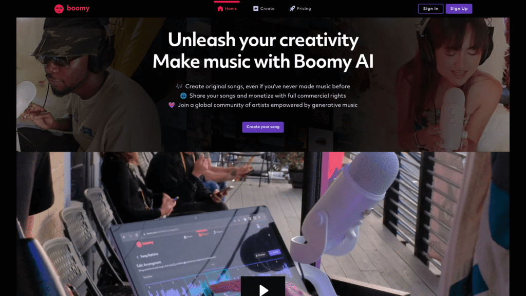 Boomy among best AI music generators