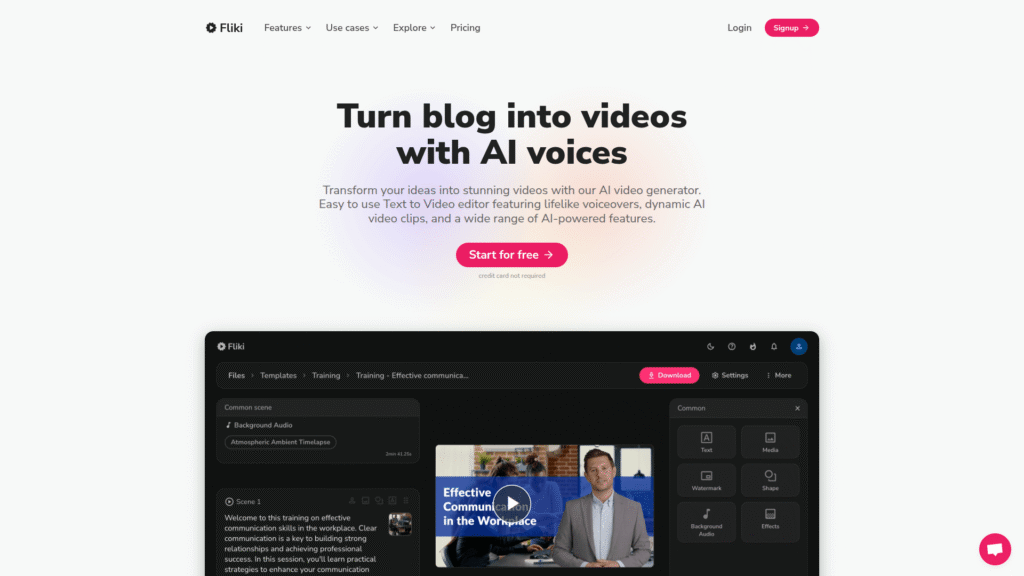 Fliki among best AI avatar tools