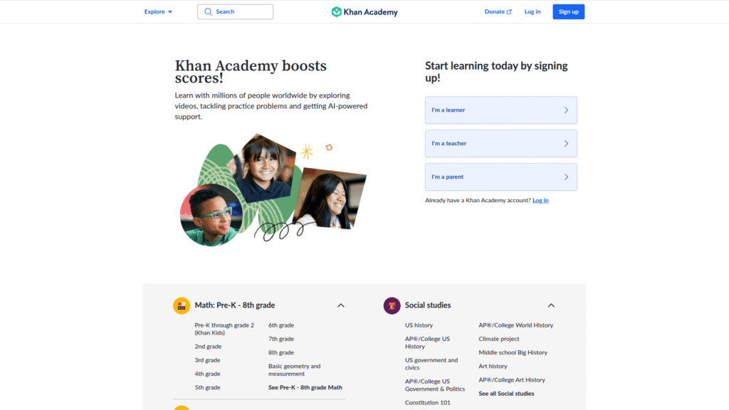 Khan Academy among best ai tutors