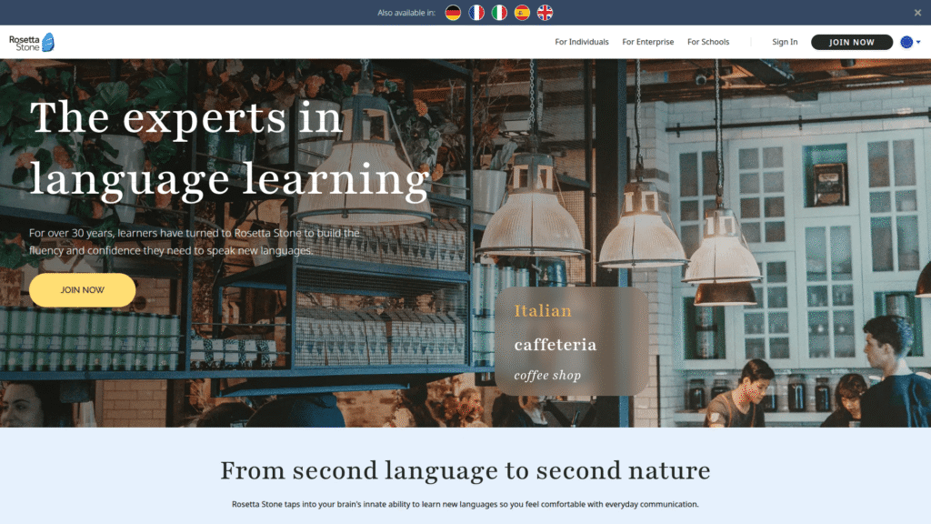 Rosetta Stone among best ai language apps