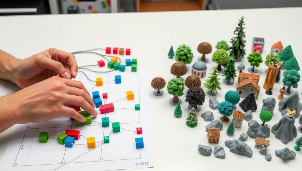 Houdini empowers users to design systems that procedurally generate vast amounts of varied and complex 3D content for games and entertainment, streamlining asset creation.