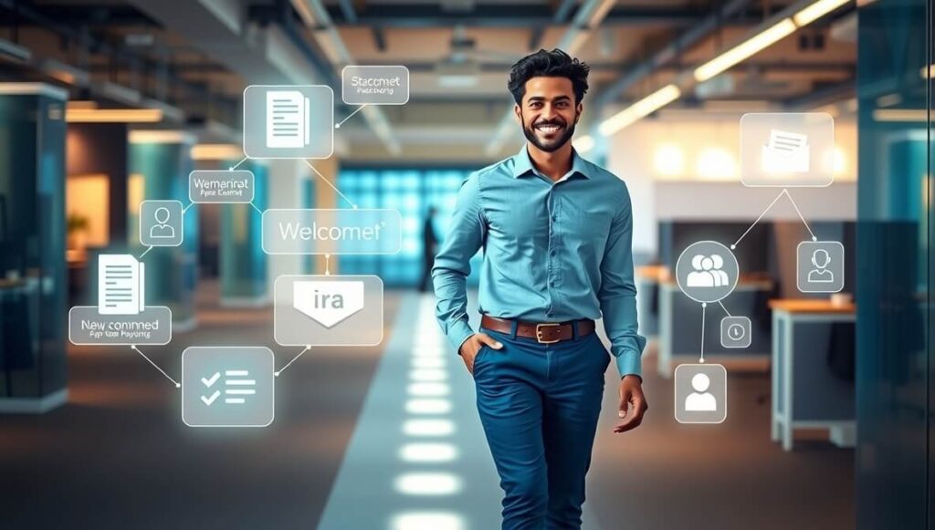 BambooHR streamlines the employee onboarding and experience by providing clear, digital pathways for new hires, automating tasks, and integrating welcome information for a positive start.