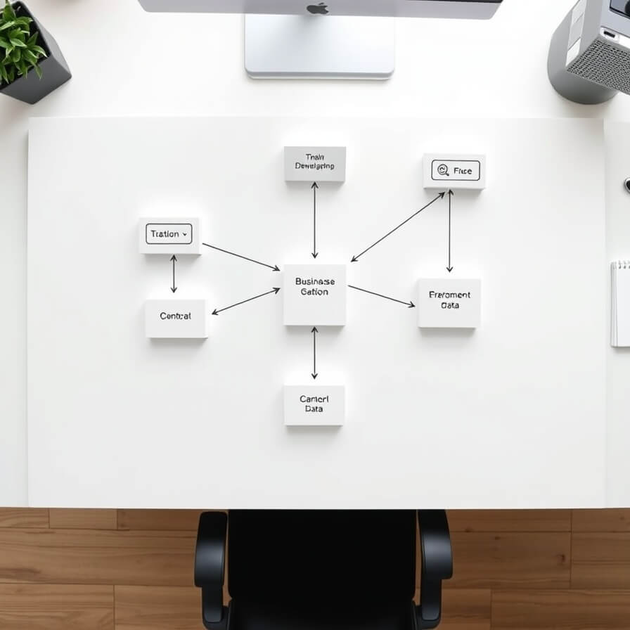 Relevance AI provides a visual platform for constructing multi-step workflows, enabling users to chain together individual AI tasks into a cohesive, automated system for business operations.