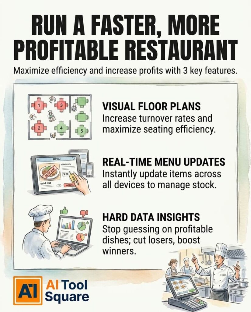 Key Features of Square for Restaurants for Restaurant and Food Service